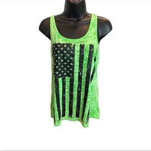 Racerback American Flag Tank